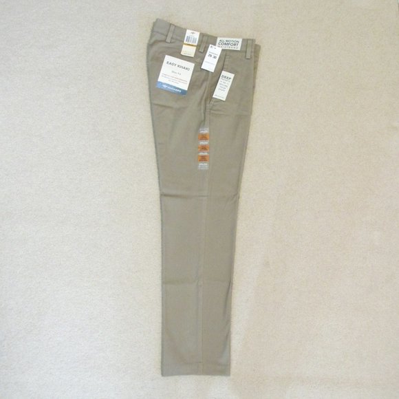 DOCKERS MEN'S SIZE 29 X 29 PANTS EASY KHAKI TAN SLIM FIT ALL MOTION COMFORT NWT - Picture 4 of 10
